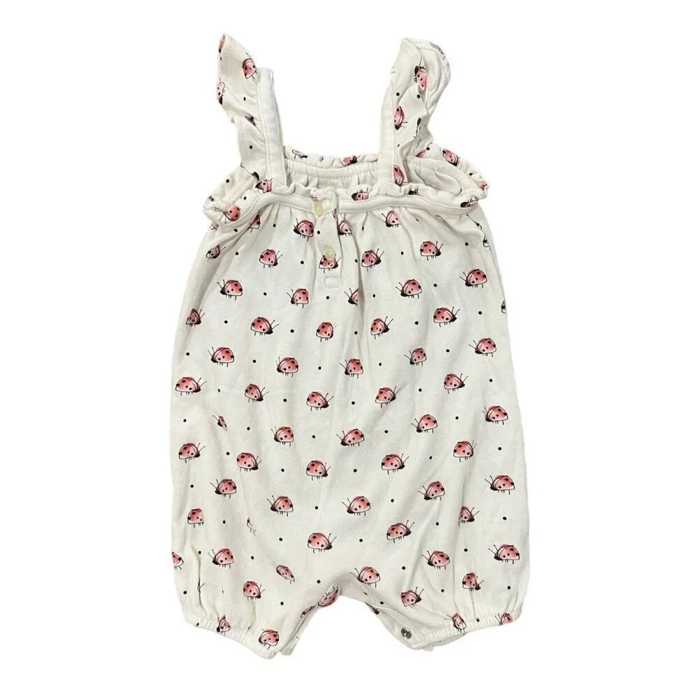 Baby Gap 6-9m Ladybug Bubble Romper